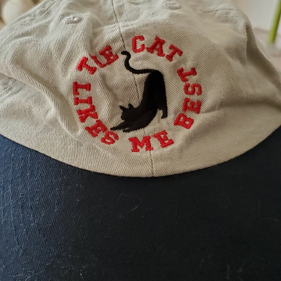 The Cat Likes Me Best Ball Cap - Picture 3 of 3